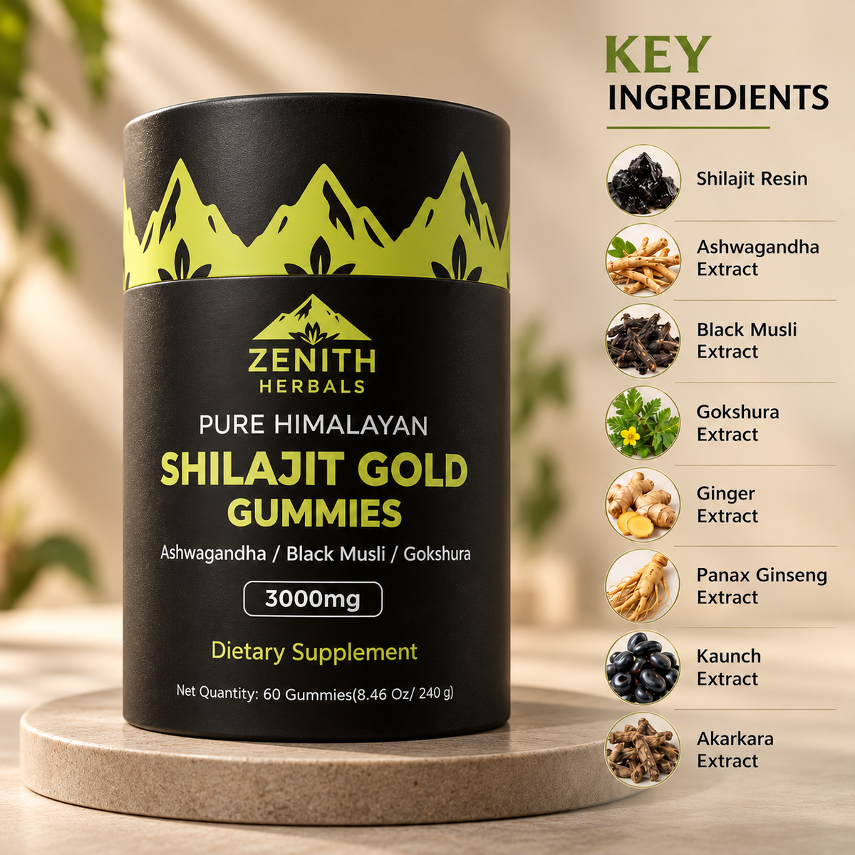 Himalayan Pure Shilajit Gold Gummies