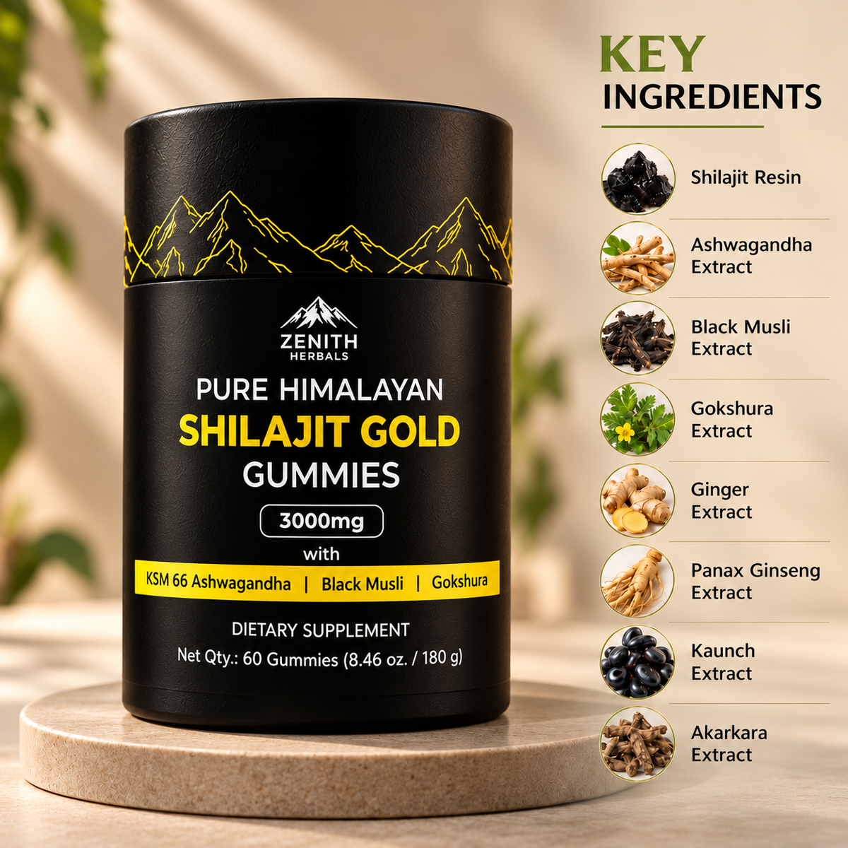 Himalayan Pure Shilajit Gold Gummies