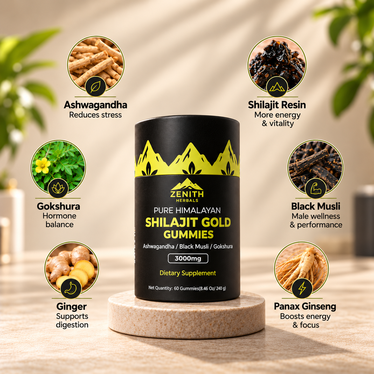 Himalayan Pure Shilajit Gold Gummies