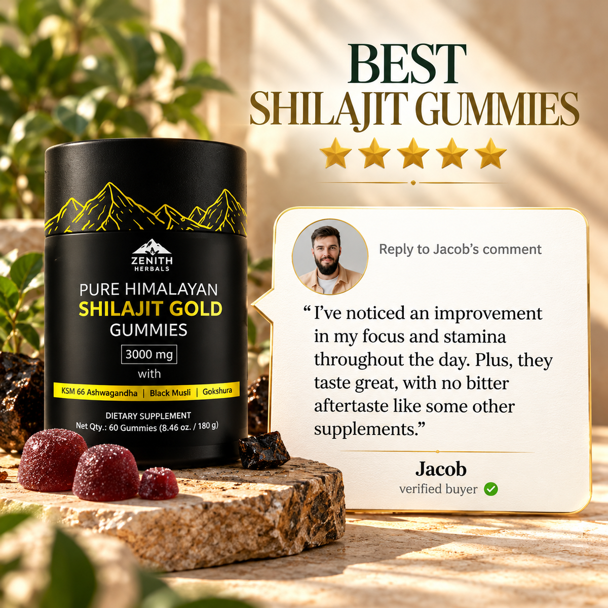 Himalayan Pure Shilajit Gold Gummies